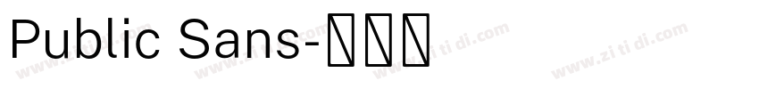 Public Sans字体转换
